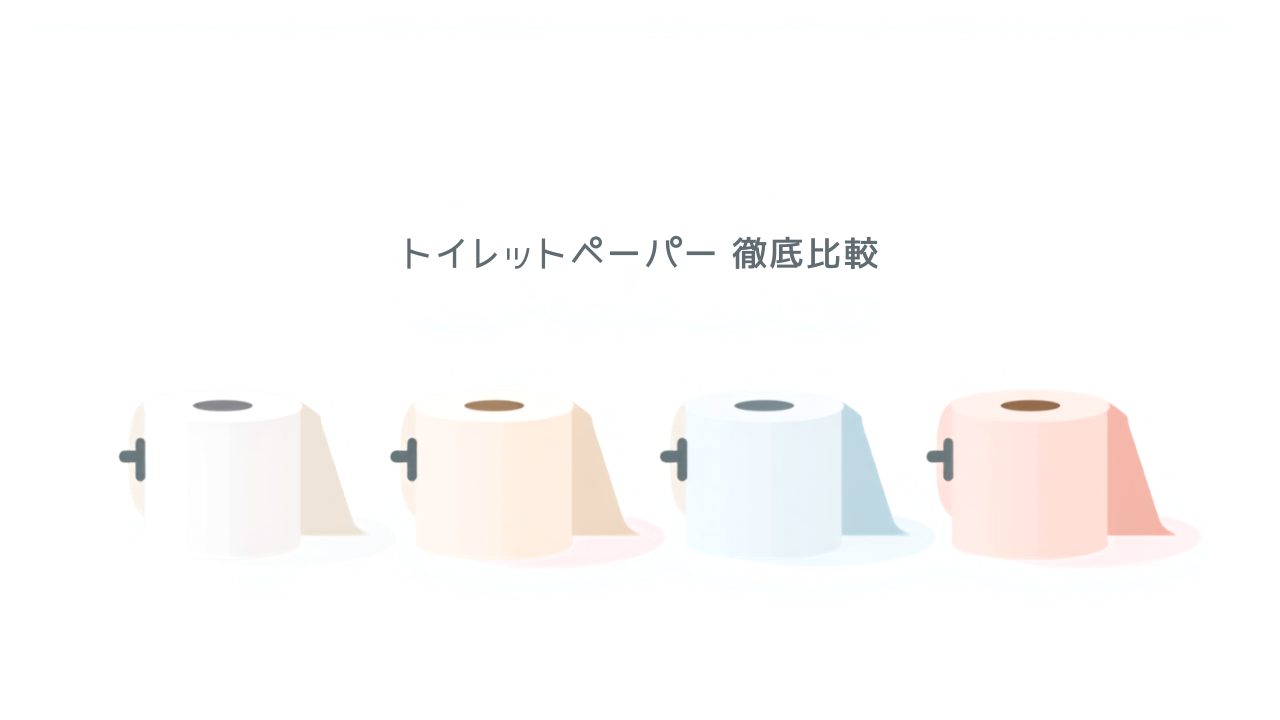 トイレットペーパー4種の比較イラスト